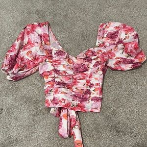 Floral Pink Women's Top